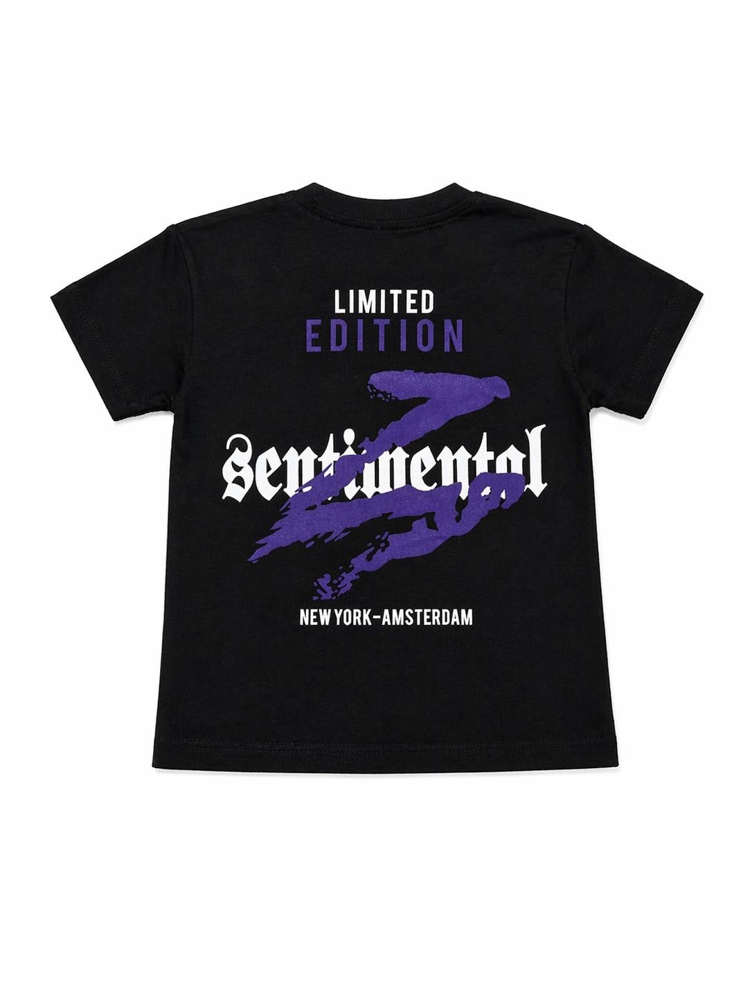 050. T-Shirt Street Limited Edition Nera Stampa Viola