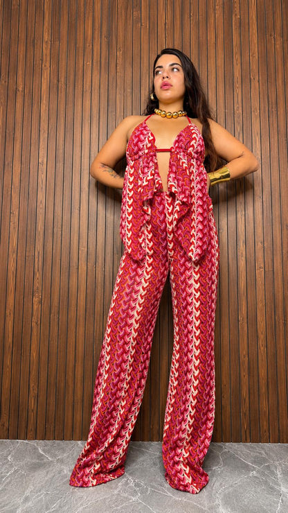 109. Coordinato Astratta Rosa