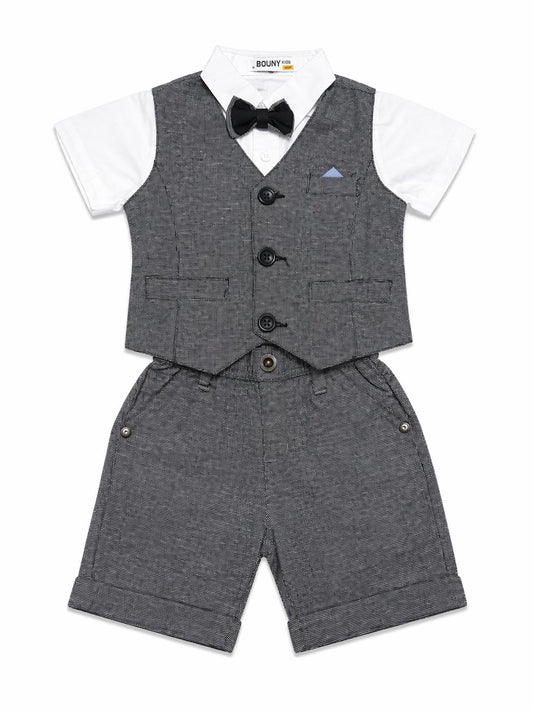 039. Completo Grigio con Papillon