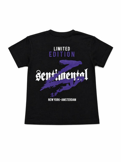 050. T-Shirt Street Limited Edition Nera Stampa Viola
