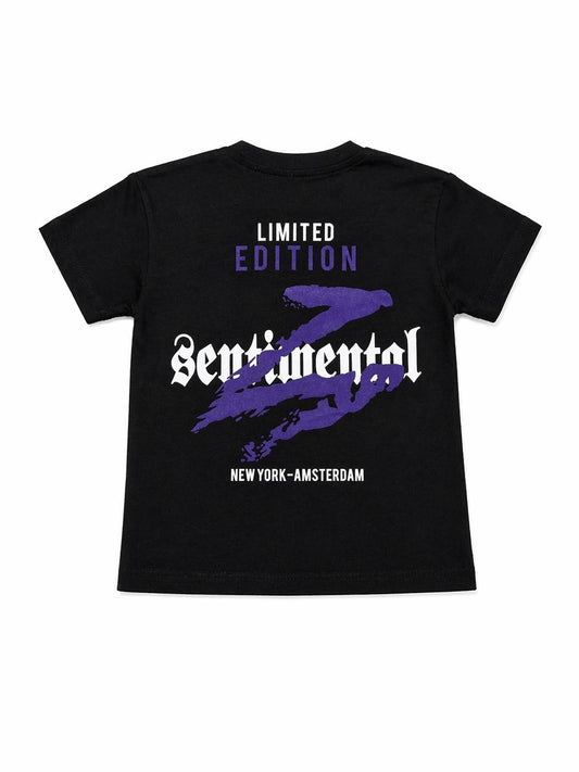 050. T-Shirt Street Limited Edition Nera Stampa Viola