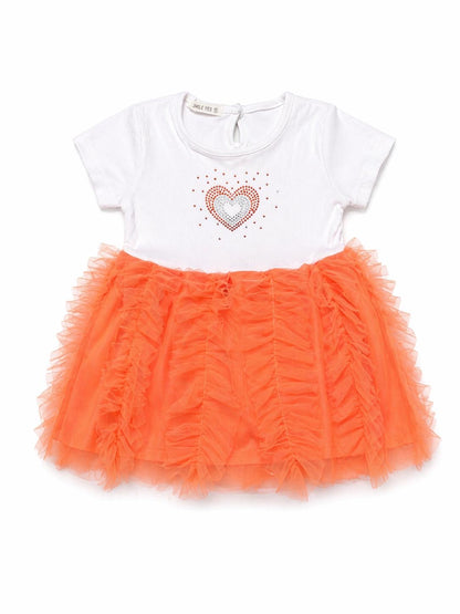 065. Completo Bianco & Gonna Tulle Rosa
